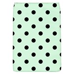 Polka Dots - Black on Pastel Green Removable Flap Cover (L)