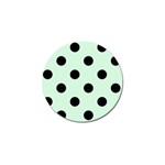 Polka Dots - Black on Pastel Green Golf Ball Marker (10 pack)