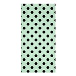 Polka Dots - Black on Pastel Green Shower Curtain 36  x 72  (Stall)