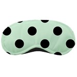 Polka Dots - Black on Pastel Green Sleeping Mask