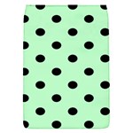 Polka Dots - Black on Mint Green Removable Flap Cover (S)
