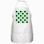 Polka Dots - Black on Mint Green BBQ Apron