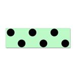 Polka Dots - Black on Mint Green Sticker (Bumper)