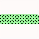 Polka Dots - Black on Light Green Medium Bar Mat