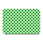 Polka Dots - Black on Light Green Plate Mat