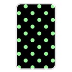 Polka Dots - Light Green on Black Memory Card Reader (Rectangular)