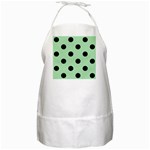 Polka Dots - Black on Celadon Green BBQ Apron