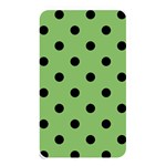 Polka Dots - Black on Dollar Bill Green Memory Card Reader (Rectangular)