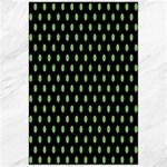 Polka Dots - Dollar Bill Green on Black Canvas 24  x 36 