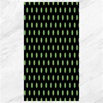 Polka Dots - Dollar Bill Green on Black Canvas 40  x 72 