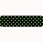 Polka Dots - Dollar Bill Green on Black Medium Bar Mat