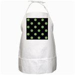 Polka Dots - Dollar Bill Green on Black BBQ Apron