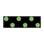 Polka Dots - Dollar Bill Green on Black Sticker Bumper (10 pack)