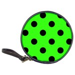 Polka Dots - Black on Neon Green Classic 20-CD Wallet