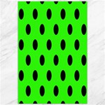 Polka Dots - Black on Neon Green Canvas 20  x 30 