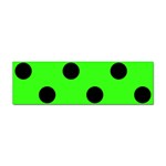 Polka Dots - Black on Neon Green Sticker Bumper (10 pack)