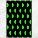 Polka Dots - Neon Green on Black Canvas 20  x 30 