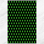 Polka Dots - Neon Green on Black Canvas 24  x 36 