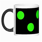 Polka Dots - Neon Green on Black Morph Mug