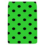 Polka Dots - Black on Lime Green Removable Flap Cover (S)