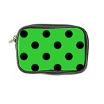 Polka Dots - Black on Lime Green Coin Purse