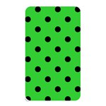 Polka Dots - Black on Lime Green Memory Card Reader (Rectangular)