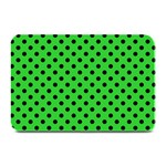 Polka Dots - Black on Lime Green Plate Mat