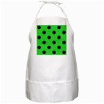 Polka Dots - Black on Lime Green BBQ Apron