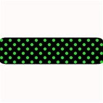Polka Dots - Lime Green on Black Medium Bar Mat