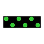 Polka Dots - Lime Green on Black Sticker (Bumper)