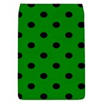 Polka Dots - Black on Green Removable Flap Cover (S)