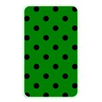 Polka Dots - Black on Green Memory Card Reader (Rectangular)