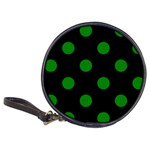 Polka Dots - Green on Black Classic 20-CD Wallet