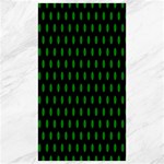 Polka Dots - Green on Black Canvas 40  x 72 