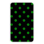 Polka Dots - Green on Black Memory Card Reader (Rectangular)