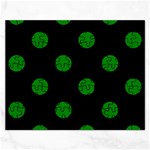 Polka Dots - Green on Black Jigsaw Puzzle (Rectangular)