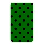 Polka Dots - Black on Dark Green Memory Card Reader (Rectangular)
