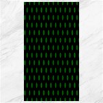 Polka Dots - Dark Green on Black Canvas 40  x 72 