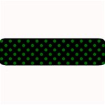 Polka Dots - Dark Green on Black Medium Bar Mat