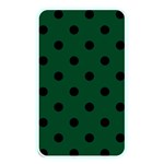 Polka Dots - Black on Forest Green Memory Card Reader (Rectangular)