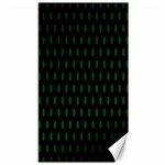 Polka Dots - Forest Green on Black Canvas 40  x 72 
