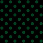 Polka Dots - Forest Green on Black ScrapBook Page 8  x 8 