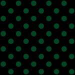 Polka Dots - Forest Green on Black ScrapBook Page 12  x 12 