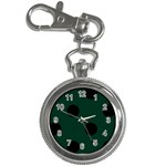 Polka Dots - Black on Deep Green Key Chain Watch