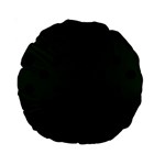 Polka Dots - Black on Deep Green Standard 15  Premium Round Cushion