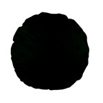 Polka Dots - Black on Deep Green Standard 15  Premium Flano Round Cushion