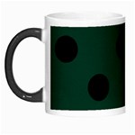 Polka Dots - Black on Deep Green Morph Mug