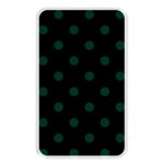 Polka Dots - Deep Green on Black Memory Card Reader (Rectangular)