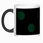 Polka Dots - Deep Green on Black Morph Mug