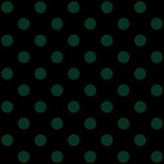 Polka Dots - Deep Green on Black ScrapBook Page 12  x 12 